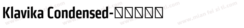 Klavika Condensed字体转换